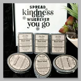 A "Black Velvet "~Kaolin Clay & Activated Charcoal, Shea Butter & Grapeseed Oil ~(Men)~ Facial & Body Bar