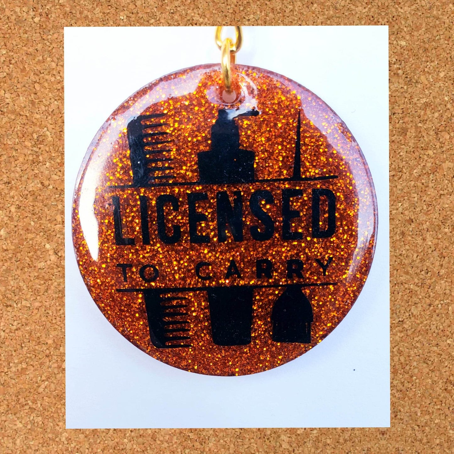 AB Key Chain "Licensed To Carry"