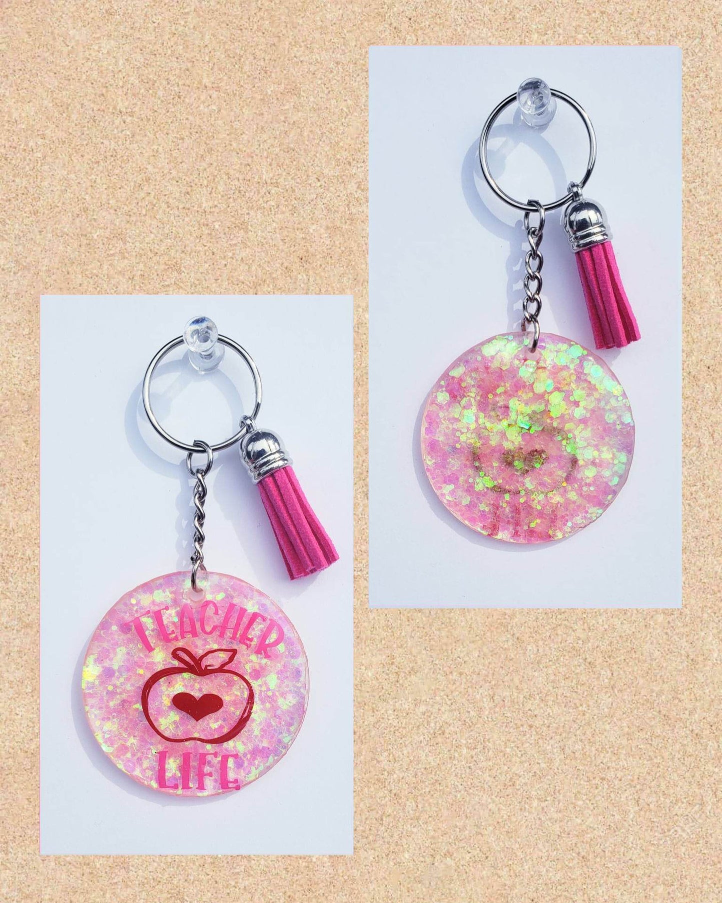 AB Key Chain "Teacher Life"