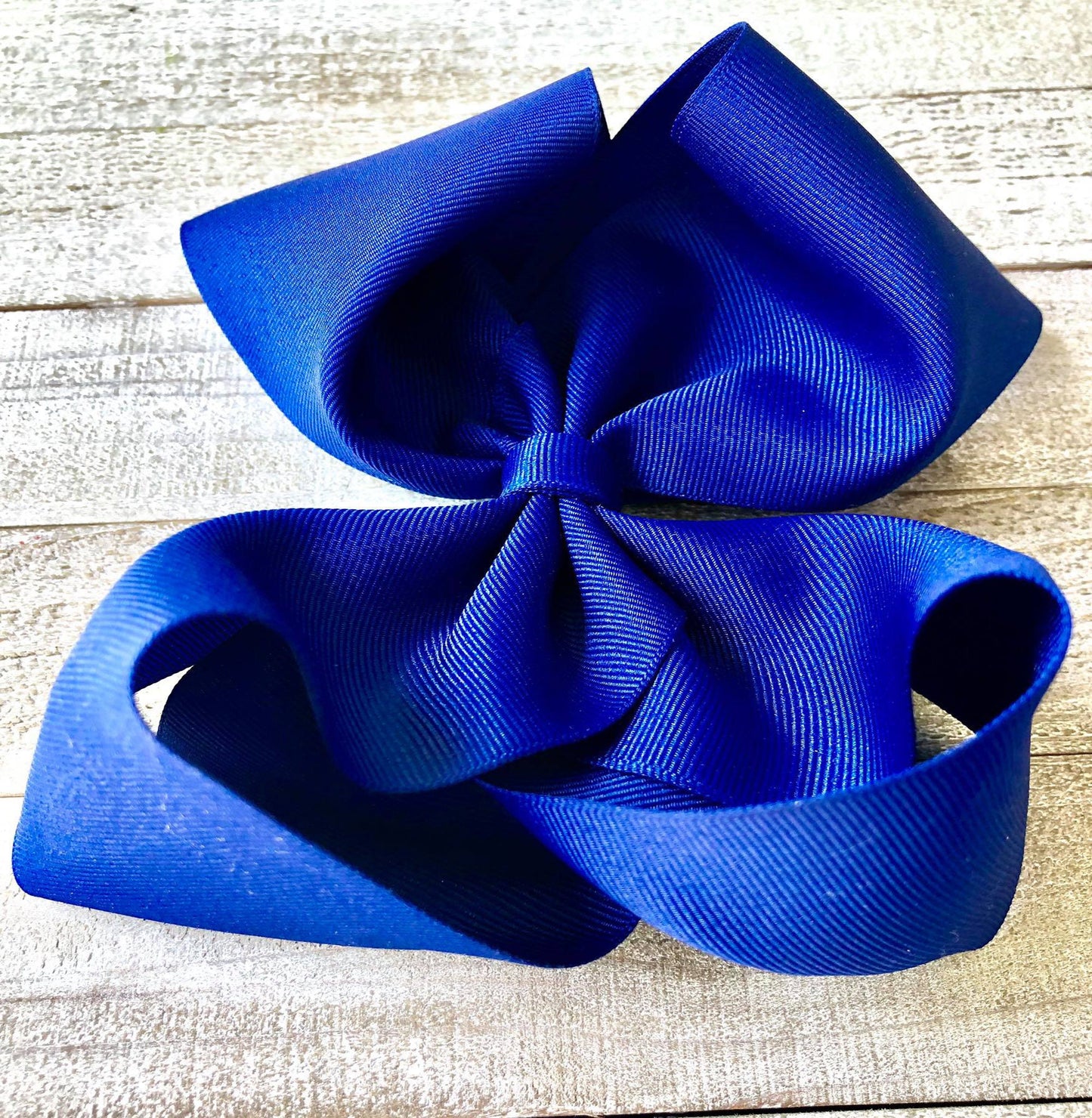 Jumbo Size Bow~Navy Blue Bow~ Boutique Style Bow~ 6" inch X-Large Bow