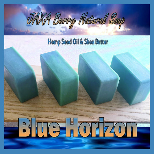 A"Blue Horizon"~Kaolin Clay, Shea Butter & Hemp Seed Oil~(Men)~ Facial & Body Bar)