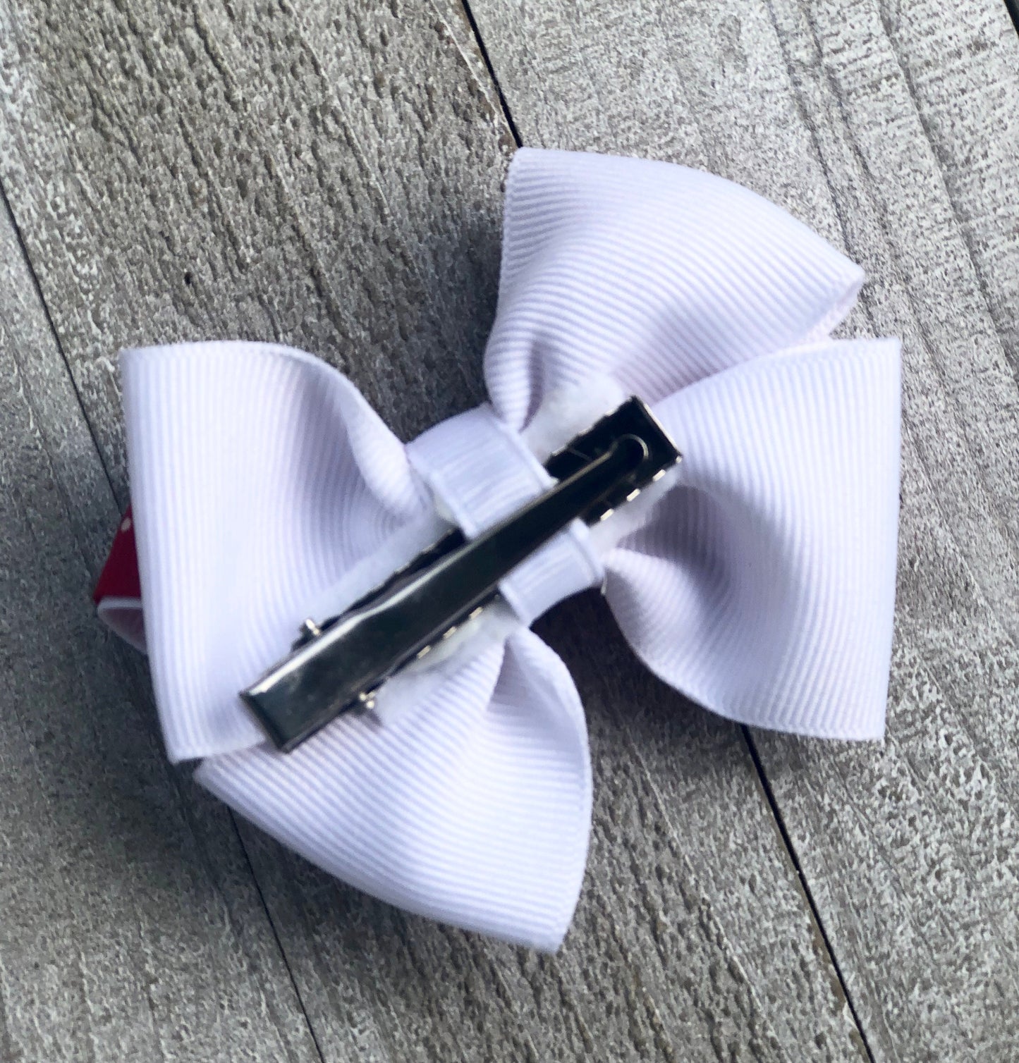 Small Bow Set~ Pig Tail Bows~ Red & White Bows~Polka Dots Bows ~ 3" inch Bows